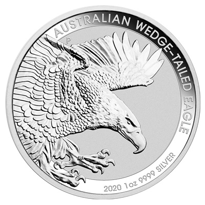 2020 1oz Silver Coin – Australian WEDGE-TAILED EAGLE